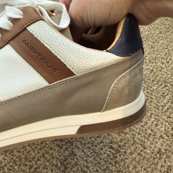 Ambitious Men's Slow Lace-Up Sneaker Leather Neutral EU Size 42 EUC - Picture 2 of 14